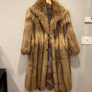 AUTHENTIC Vintage Tanuki Fur Coat